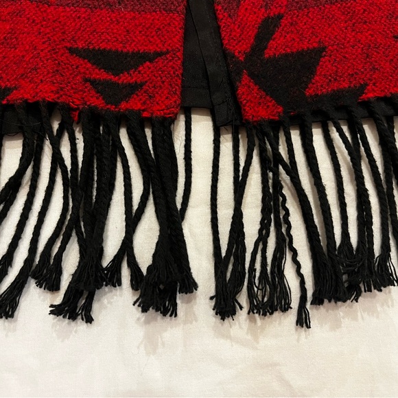 Vintage Faux Wool Southwestern Fringe Midi Skirt - Picture 13 of 14